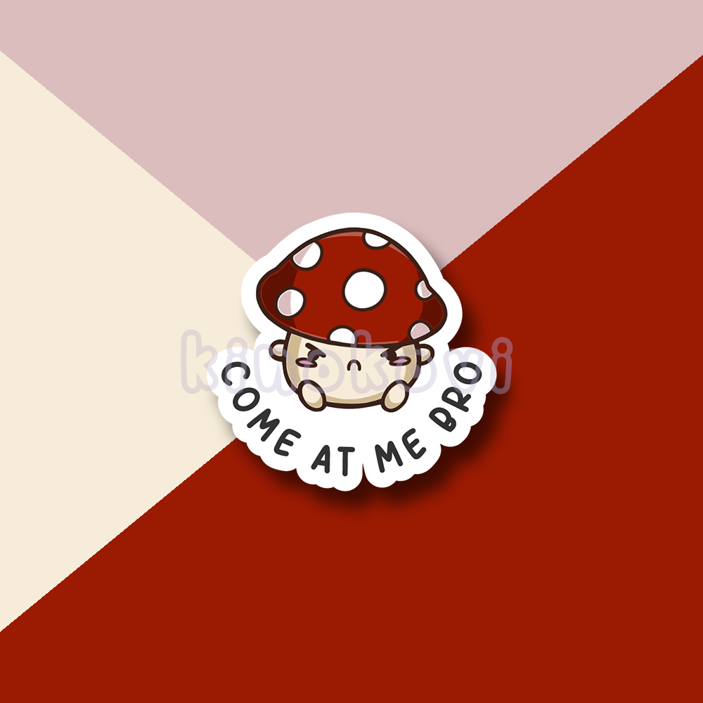 Taki the Mushroom Talking Sticker